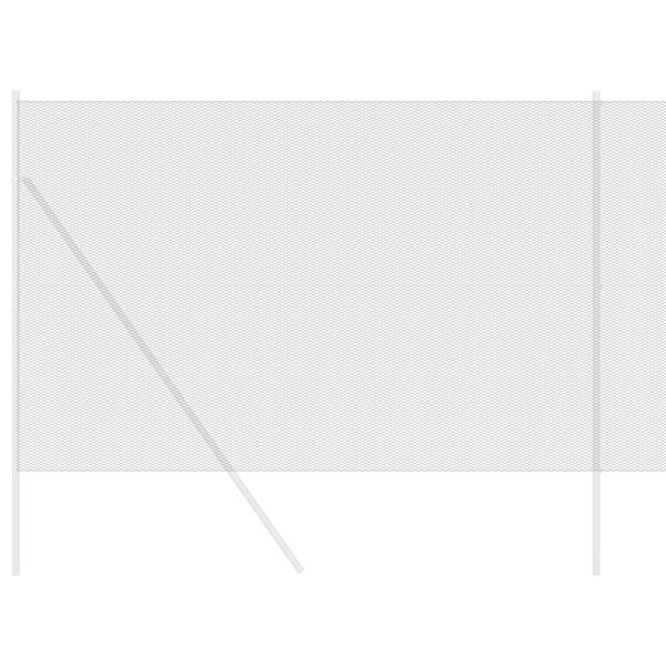 vidaXL Ogrodzenie heksagonalne Szary 1.5 x 10 m Stal