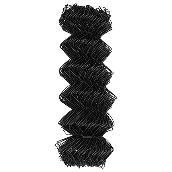 vidaXL Ogrodzenie łańcuchowe Szary 25 x 0.4 m Stal