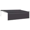 vidaXL Markiza wysuwana Antracyt 450 &times; 350 cm Poliester i aluminium