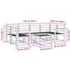 vidaXL Zestaw sof na zewnątrz 7 pcs Naturalny Lite Drewno Akacji