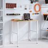 vidaXL Stolik roboczy, 100x60x(71,5-98) cm, prostokątny, drewno bukowe
