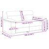 vidaXL Sofa 2-osobowa 160x81x84 cm Pościel