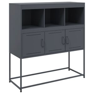 vidaXL Szafka, antracytowa, 100,5x39x107 cm, stal