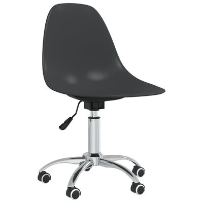 vidaXL Obrotowe krzesło biurowe, jasnoszare, PP