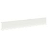 vidaXL Krawężnik do trawnika 30 szt. 102 x 15 x 4 cm Stal Biały