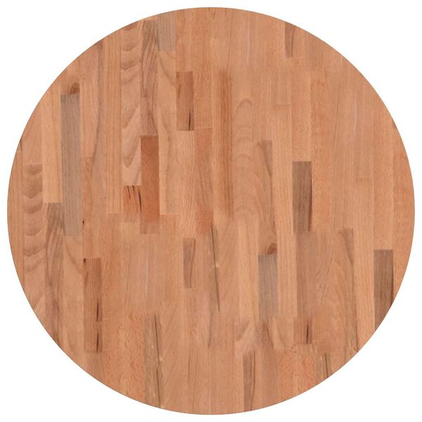 vidaXL Blat do stołu, &Oslash;70x2,5 cm, okrągły, lite drewno bukowe
