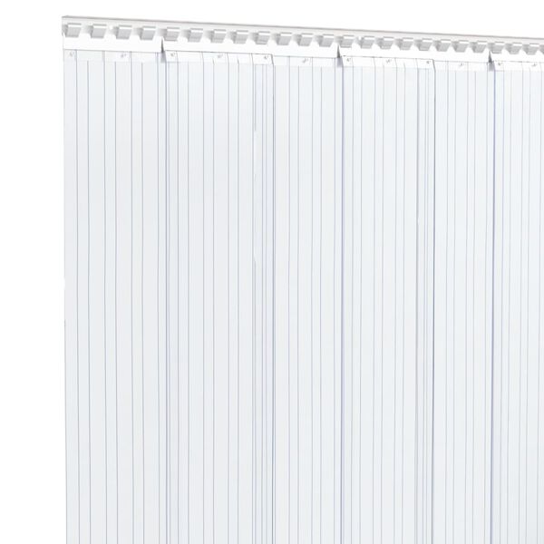 vidaXL Kurtyna paskowa, przezroczysta, 200 mm x 1,6 mm, 50 m, PVC