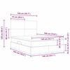 vidaXL Ł&oacute;żko z miejscem na przechowywanie i materacem 140 x 190 cm