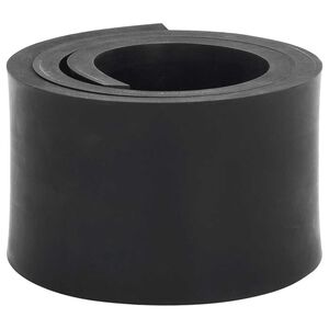 vidaXL Gumowa krawędź do pługa śnieżnego czarna 100x10x1 cm