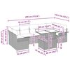 vidaXL Zestaw Sof na Ogr&oacute;d z poduszką 8 pcs Beżowy Rattan poli