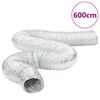 vidaXL Przew&oacute;d wentylacyjny, aluminiowy, 6 m, &Oslash;10 cm
