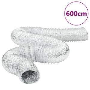 vidaXL Przew&oacute;d wentylacyjny, aluminiowy, 6 m, &Oslash;10 cm