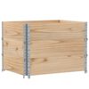 vidaXL Nadstawki paletowe, 3 szt., 80x60 cm, lite drewno sosnowe