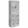 vidaXL Zestaw szafek 2 pcs Betonowy szary 66 x 34,5 x 87 cm