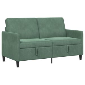 vidaXL Sofa z miejscem do przechowywania Zielony morski Poliester