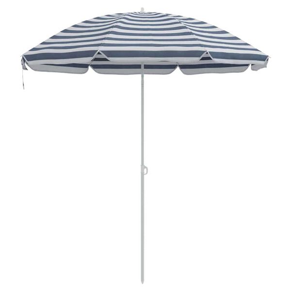vidaXL Parasol plażowy Niebieski 263 x 263 x 272 cm Poliester i Metal