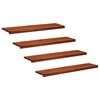 vidaXL Nakładki na schody 4 szt. 120 x 30 x 2 cm brązowy Drewno bukowe
