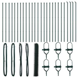 vidaXL Słupek ogrodzeniowy. Zielony