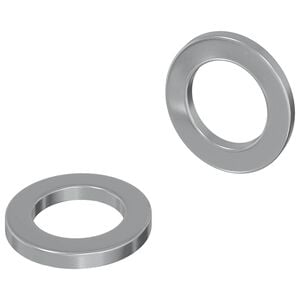 vidaXL Podkładki 2 szt. Srebrny 10 x 10 x 1,2 mm Stal