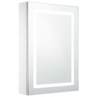 vidaXL Szafka łazienkowa z lustrem i LED, 50 x 13 x 70 cm