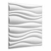 vidaXL Panele ścienne 4 szt. 50 x 50 cm Biały