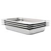 vidaXL Pojemniki gastronomiczne 4 szt., GN 1/1, 65 mm, stal nierdzewna