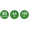 Leitz Folie do laminowania ILAM, 80 mikron&oacute;w, A4, 100 szt.