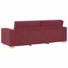 vidaXL Sofa 3-osobowa w kolorze czerwonego wina 180 cm Tkanina