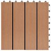 vidaXL Płytka Tarasowa 11 pcs Drewno tekowe 30 x 30 cm
