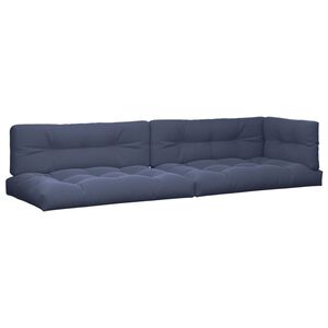 vidaXL Poduszki na sofę z palet, 5 szt., granatowe, tkanina