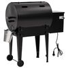 vidaXL Grill na pellet, czarny, 94 cm, żelazo