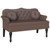vidaXL Fotel Chesterfield Brązowy 120,5 x 65 x 75 cm Sk&oacute;ra ekologiczna