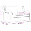 vidaXL 3-osobowa sofa rozkładana, kremowa, tapicerowana tkaniną