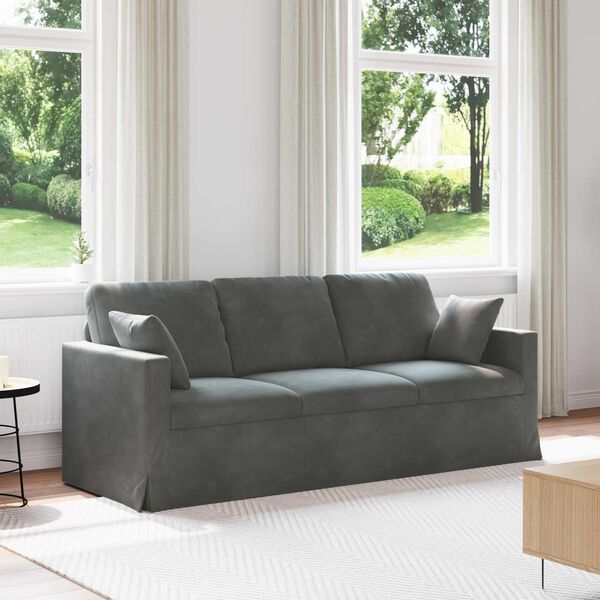 vidaXL Sofa Ciemnoszary