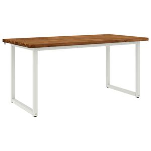vidaXL Kwadratowy st&oacute;ł do jedzenia 160 x 70 x 75 cm Lite Drewno Akacji