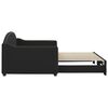 vidaXL Sofa rozsuwana, czarna, 90x200 cm, tkanina
