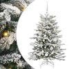 vidaXL Sztuczna choinka z zawiasami Biały 120 cm PE i PVC