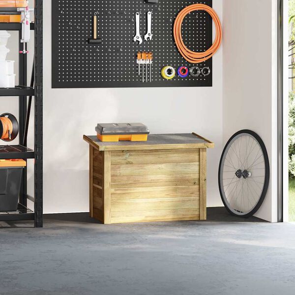 vidaXL Skrzynia do przechowywania Naturalny 80 x 44,5 x 57,5 cm