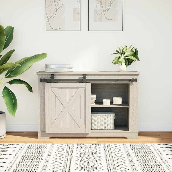 vidaXL System do drzwi przesuwnych do mebli, 91 cm, stal węglowa