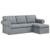 vidaXL Sofa Jasnoszary