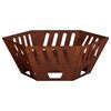 vidaXL Kominek Rdzawy 60 x 60 x 23 cm Stal kortenowska