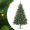 vidaXL Choinka z 300 diodami LED z podstawą Zielony 180 cm PE