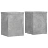 vidaXL Podstawki pod doniczki, 2 szt., szarość betonu, 15x15x20 cm