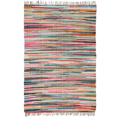 vidaXL Ręcznie tkany dywanik Chindi, bawełna, 80x160 cm, kolorowy