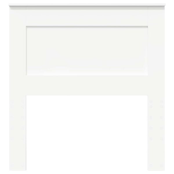 vidaXL Zagł&oacute;wek Z zagł&oacute;wkiem Biały 75 cm Materiał drewnopochodny