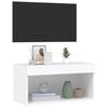 vidaXL Szafka pod TV, z oświetleniem LED, biała, 60x30x30 cm