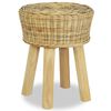 vidaXL Stołek barowy, naturalny rattan