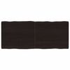 vidaXL Blat, ciemnobrązowy 120x50x(2-4)cm drewno z naturalną krawędzią