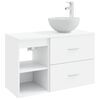 vidaXL Zestaw mebli łazienkowych 2 pcs Biały Drewno inżynieryjne