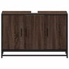 vidaXL Szafka pod umywalkę, brązowy dąb, 90x33x60 cm